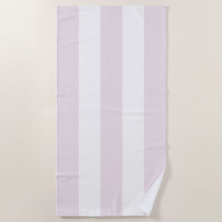 Stripes In The Sun Pastel Pink White Beach Towel
