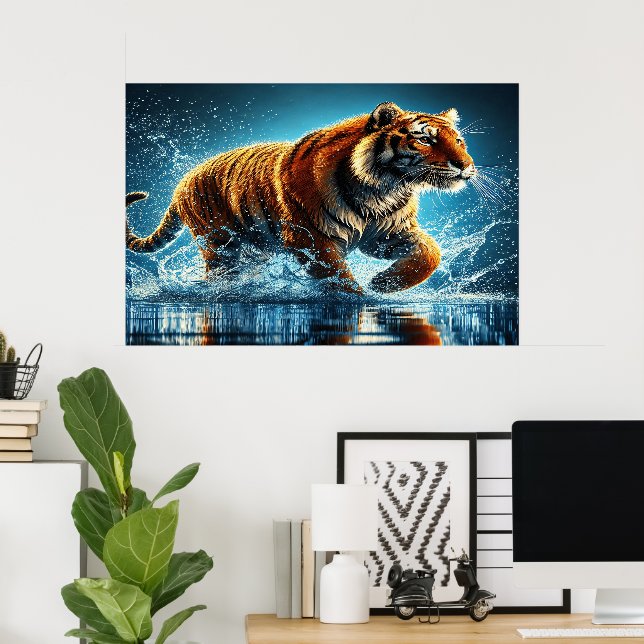 Stripes in the Surf Poster (Home Office)