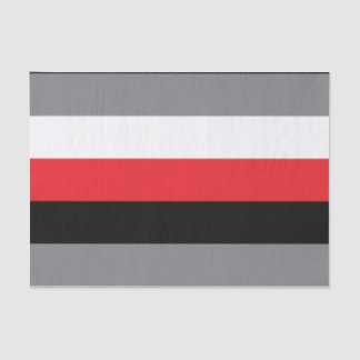 Stripes Lines Pattern Red Black Grey White Tissue Paper