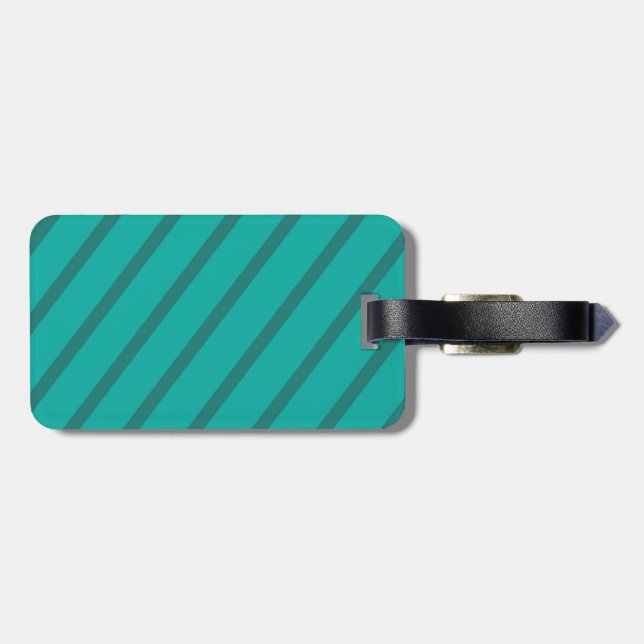 Stripes Luggage Tag (Back Horizontal)