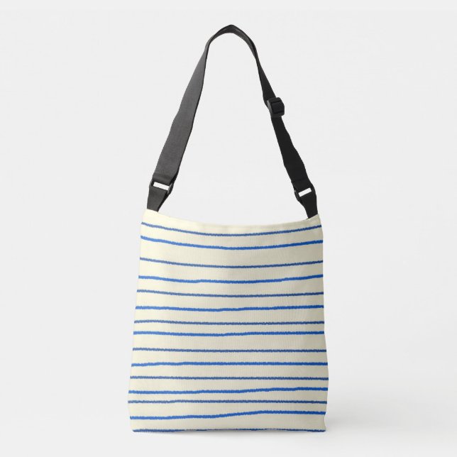 stripes modern art crossbody bag (Front)