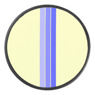 stripes modern art hockey puck
