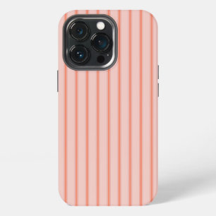 Stripes Modern Coral Peach Minimalist Elegance iPhone 13 Pro Case