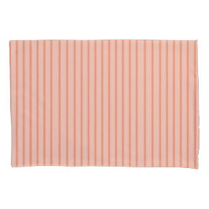 Stripes Modern Coral Peach Minimalist Elegance Pillowcase
