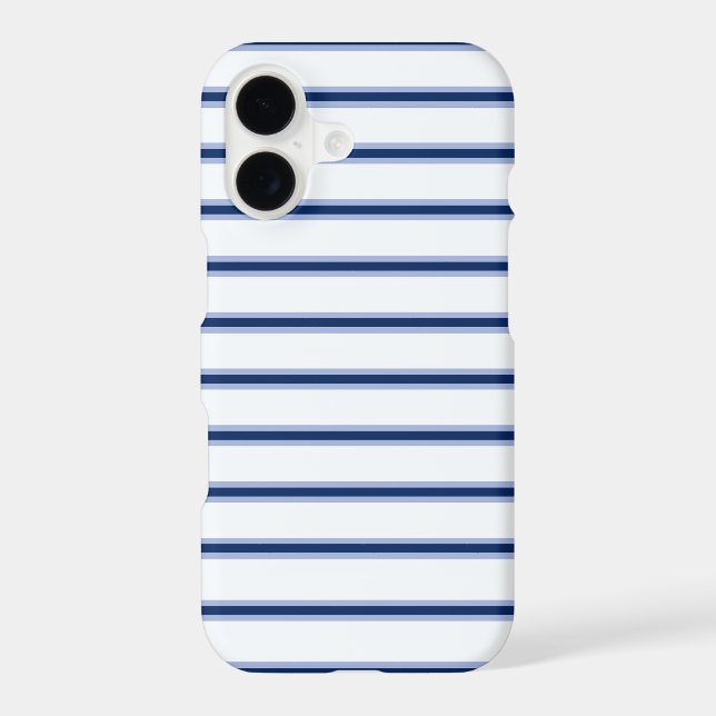 Stripes Modern Indigo Minimalist Elegance (Back)