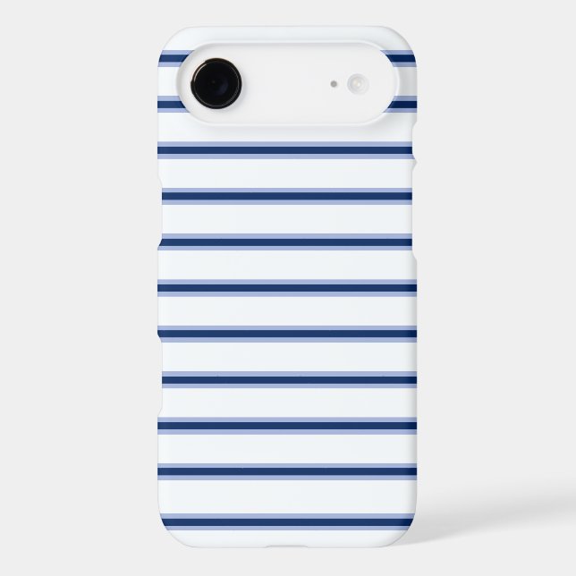 Stripes Modern Indigo Minimalist Elegance (Back)
