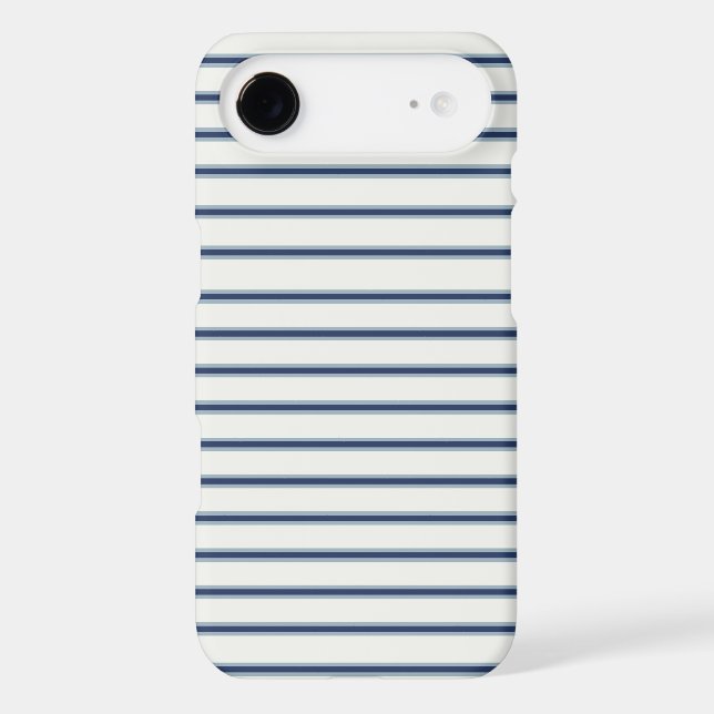 Stripes Modern Indigo Minimalist Elegance (Back)