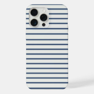 Stripes Modern Indigo Minimalist Elegance iPhone 15 Pro Max Case