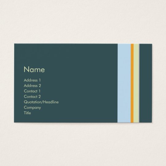 Stripes No. 0109 Business Card