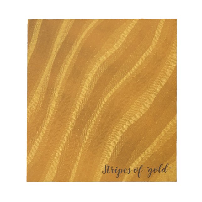 stripes of "gold" notepad (Front)