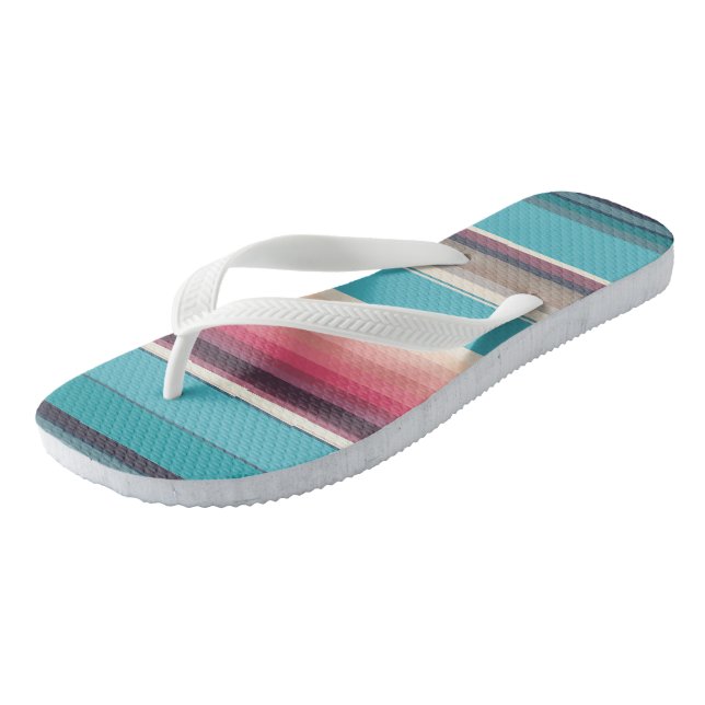 Stripes of the Horizon   Flip Flops (Angled)