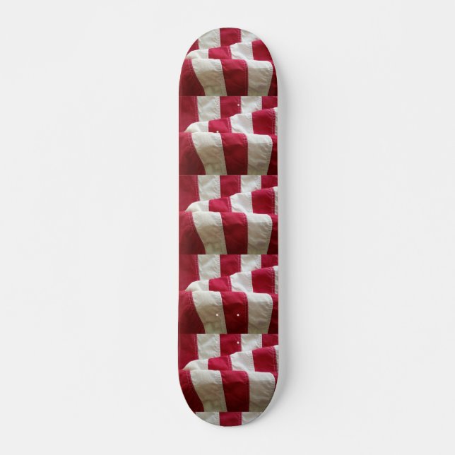 Stripes of USA flag Skateboard (Front)