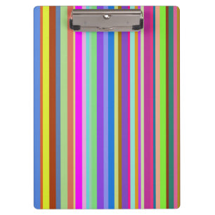 Stripes of Various Colours Clipboard