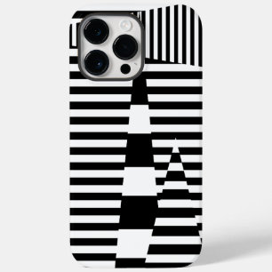 Stripes on Stripes in Black and White Case-Mate iPhone 14 Pro Max Case