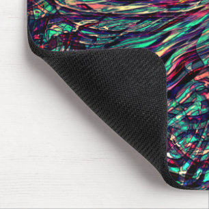 Stripes or loops twisted failingly passing through mouse mat