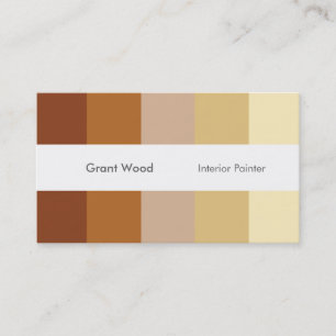 Stripes Palette Business Card (warm)