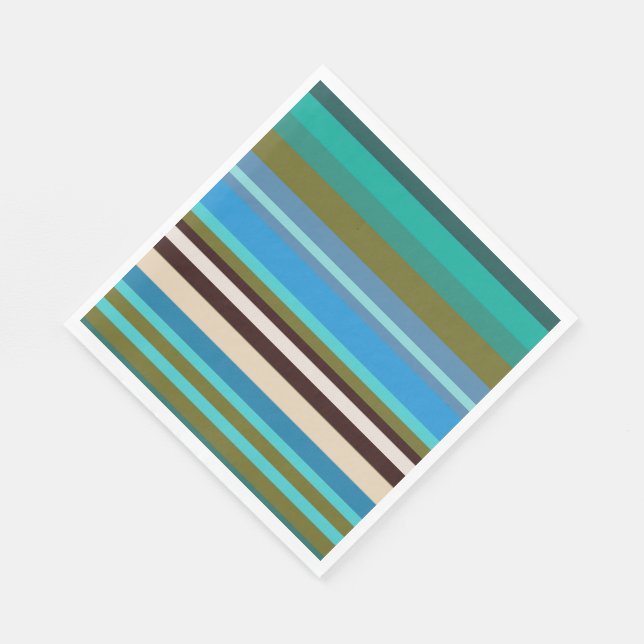 Stripes Paper Napkins (Corner)