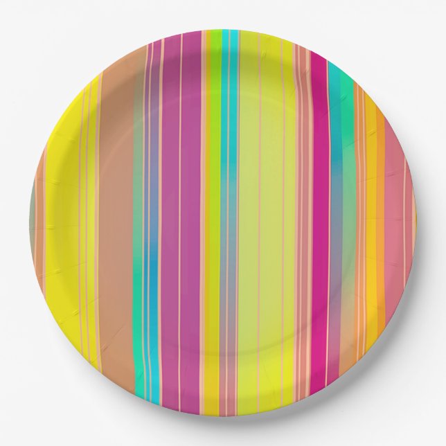 Stripes Paper Plate (Front)