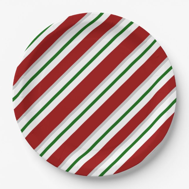 Stripes Paper Plate (Front)