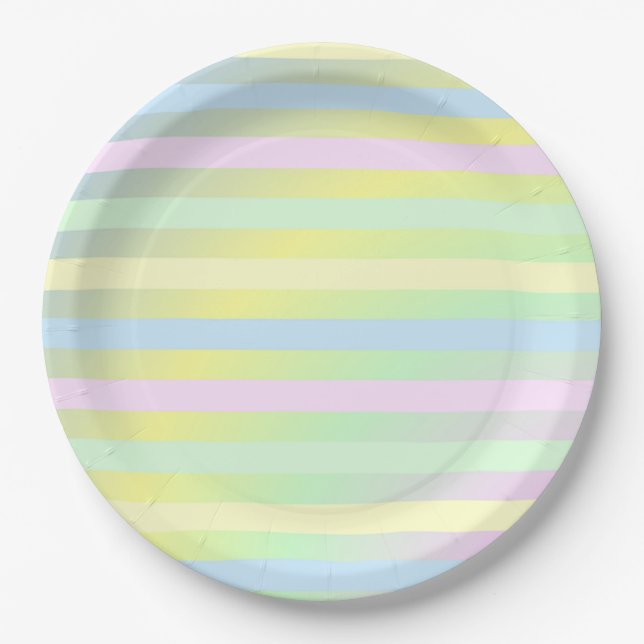 Stripes Paper Plate (Front)
