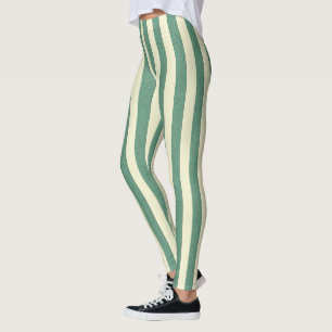 Stripes Pastel Yellow Vertical on any Colour Leggings