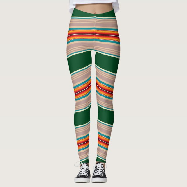 Stripes Pattern-3 Leggings (Front)