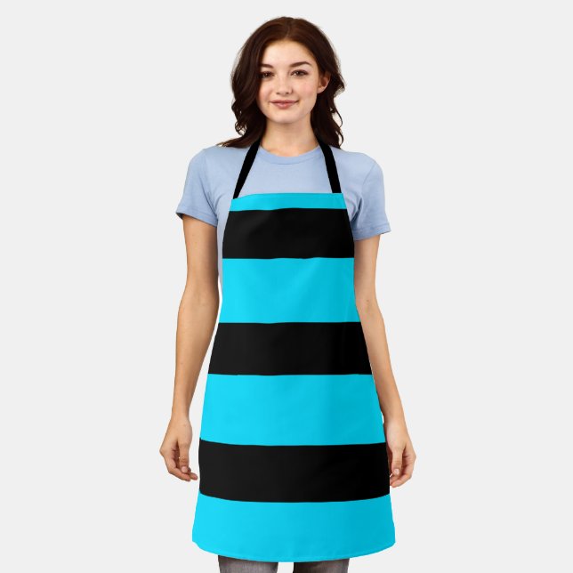Stripes pattern apron (Worn)