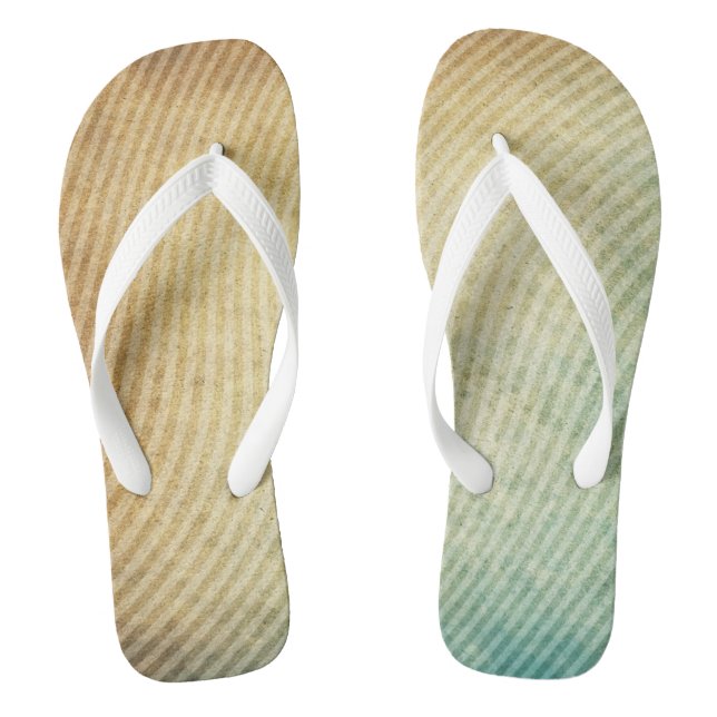 Stripes pattern background flip flops (Footbed)