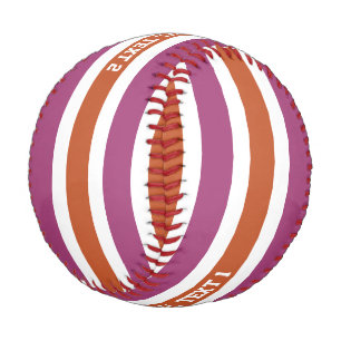 Stripes Pattern custom baseball