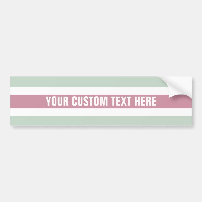 Stripes Pattern custom bumpersticker Bumper Sticker (Front)