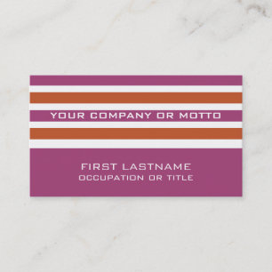Stripes Pattern custom business cards