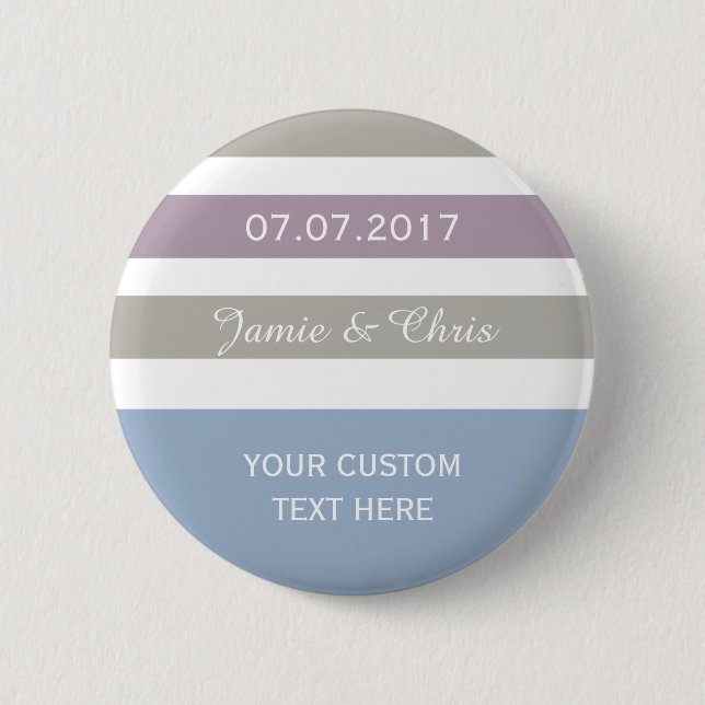 Stripes Pattern custom buttons (Front)