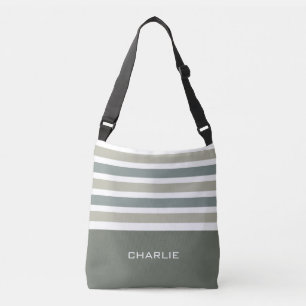 Stripes Pattern custom monogram bags