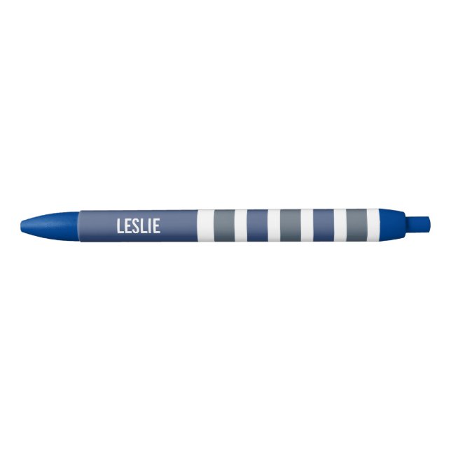 Stripes Pattern custom monogram pens (Front)