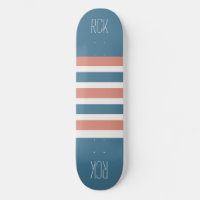 Stripes Pattern custom monogram skateboards