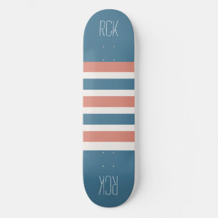Stripes Pattern custom monogram skateboards