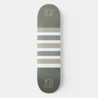 Stripes Pattern custom monogram skateboards