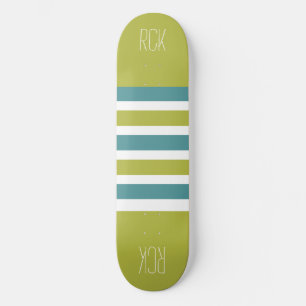 Stripes Pattern custom monogram skateboards