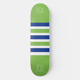 Stripes Pattern custom monogram skateboards