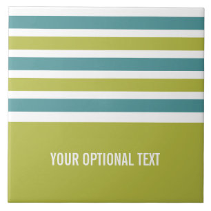 Stripes Pattern custom monogram tiles