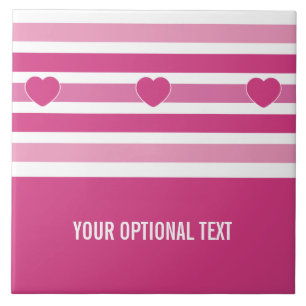 Stripes Pattern custom monogram tiles