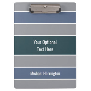 Stripes Pattern custom name clipboard