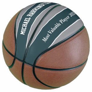 Stripes Pattern custom name & text basketball