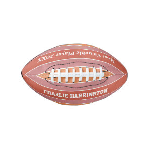 Stripes Pattern custom name & text football American Football