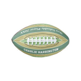 Stripes Pattern custom name & text football American Football