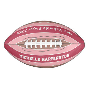 Stripes Pattern custom name & text football American Football