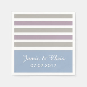 Stripes Pattern custom paper napkins