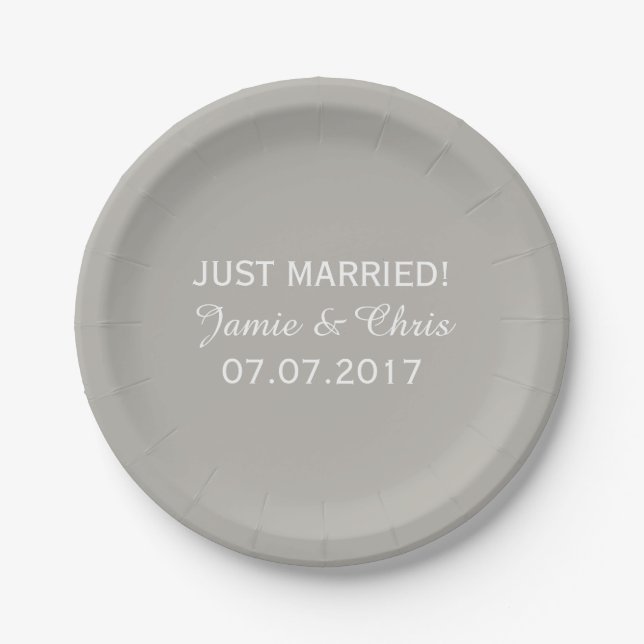 Stripes Pattern custom paper plates (Front)