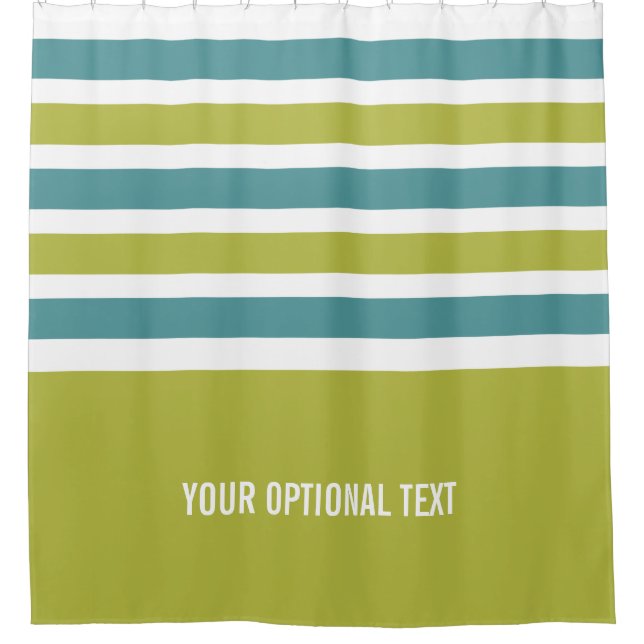 Stripes Pattern custom shower curtain (Front)