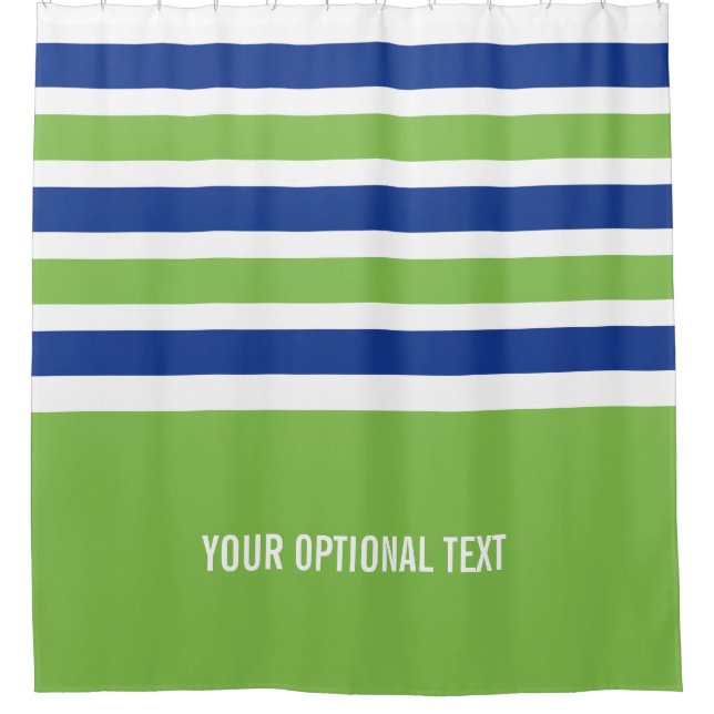 Stripes Pattern custom shower curtain (Front)